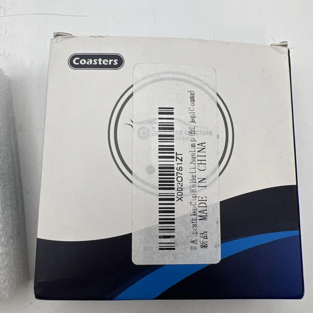Jeep Auto Cup Holder Coasters Set Of 2 New Opened Boxed - Ambient Light